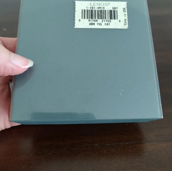 Lenox Cat Vintage Ornament Christmas Holiday In Box - Picture 3 of 5